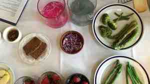 A selection of foods discussed by Shirley Corriher at the National Press Club on Oct. 22.