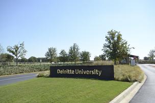 The environmentally friendly, 107-acre Deloitte University campus has more than 700,000 square feet which includes 800 guest bedrooms.