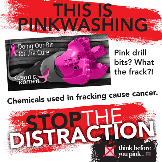 Photo: Pink drill bits for the cure?! Over 700 chemicals are used in drilling and fracking for oil and gas. At least 25% of these chemicals increase our risk of cancer. Shame on Susan G. Komen & Baker Hughes, Inc. http://bit.ly/1sclNDI