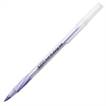 BICB. Round Stic Gripb" Ballpoint Pens, 1.2 mm, Medium Point, Clear Barrel, Purple Ink, Pack Of 12