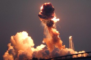 WALLOPS ISLAND, VA - OCTOBER 28: Antares rocket exploding just after it's launch from Wallops Island, Virginia on October 28, 2014. Rocket unmanned. (Photo by EDUARDO A. ENCINA/Baltimore Sun)