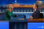 Democratic nominee for governor Wendy Davis appeared on "The Daily Show With Jon Stewart" on Monday, Oct. 27, 2014 in Austin, Texas.