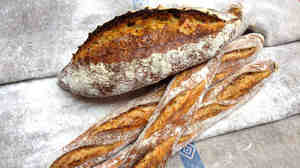 Sourdough loaves made by Fromartz with a bolted white flour from Anson Mills in South Carolina that he says reminded him of the wheat he'd tasted in southern France.