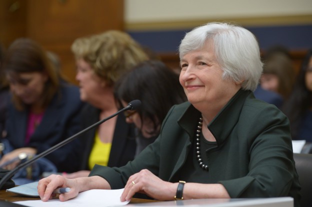 Federal Reserve Chair Janet Yellen is pictured  testifying before the House Financial Services Committee on July 16, 2014. (Mandel Ngan/AFP/Getty Images)