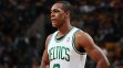 Boston Celtics point guard Rajon Rondo. (Photo by Steve Babineau/NBAE via Getty Images)