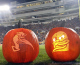 Two mascot carved pumpkins sit beside the field during the second half of the game between the Miami Hurricanes and the Virginia Tech Hokies at Lane Stadium on October 23, 2014 in Blacksburg, Virginia. Miami defeated Virginia Tech 30-6. (Source: Michael Shroyer/Getty Images)