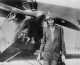 Amelia Earhart stands June 14, 1928 in front of her bi-plane called "Friendship" in Newfoundland. Carlene Mendieta, who is trying to recreate Earhart's 1928 record as the first woman to fly across the US and back again, left Rye, NY on September 5, 2001. Earhart (1898 - 1937) disappeared without trace over the Pacific Ocean in her attempt to fly around the world in 1937. (Photo by Getty Images)