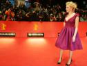 Actress Scarlett Johansson poses for photographers on the red carpet as she arrives for the screening of for the movie "The Other Boleyn girl" by British director Justin Chadwick and presented out of competition during the 58th International Berlinale Film Festival in Berlin on February 15, 2008. (Photo credit: JOHN MACDOUGALL/AFP/Getty Images)
