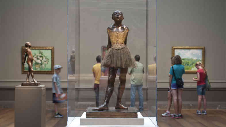Edgar Degas' Little Dancer Aged Fourteen is on display at the National Gallery of Art until Jan. 11.