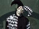 A fan in costume poses on arrival for the opening session of the 2014 New York Comic Con at the Jacob Javits Center on October 9, 2014. The four day event which runs October 9-12 is the largest pop culture event on the East Coast. (credit: AFP PHOTO / Timothy A. Clary/Getty Images)