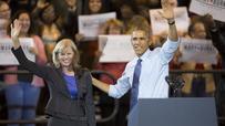 President Obama rallies for Mary Burke