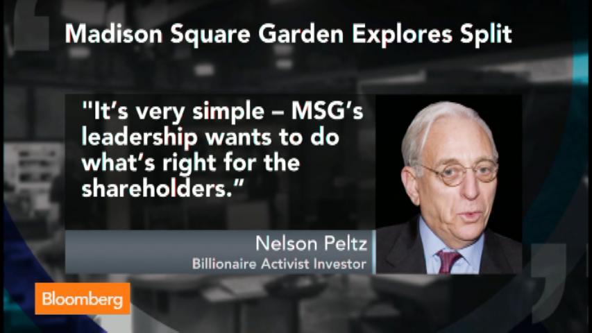 Madison Square Garden Company looking at splitting sports from other entertainment businesses (Video)