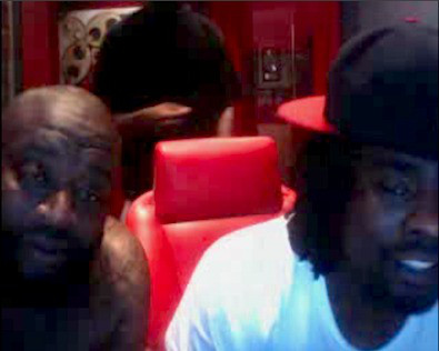Wale and Rick Ross in the studio