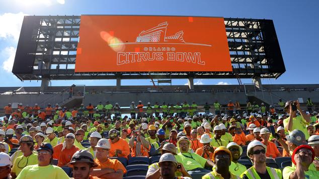 Citrus Bowl makes construction goal, thanks local hard hat heroes
