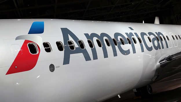 American Airlines unveils a new company logo and exterior paint scheme on a Boeing 737-800 aircraft on January 17, 2013 in Dallas, Texas. (credit: Tom Pennington/Getty Images)