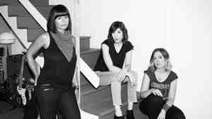 Janet Weiss (left), Carrie Brownstein (center) and Corin Tucker of Sleater-Kinney. The trio's first album since 2005 will be out on Jan. 20.