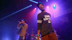 AK (left) and Issa of The Underachievers onstage at SXSW in 2013.