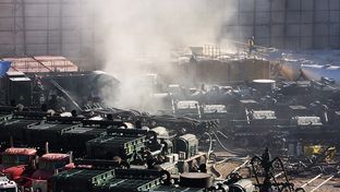 A hydraulic fracturing site in Fort Worth on Sept. 27, 2013.