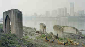 Zhang Kechun. Under the Abandoned Pier, 2013-2014. Zhang, 34, spent years shooting photos along the Yellow River.
