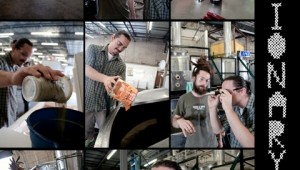 Fort Worth artist Neal Langham helps brew the first batch of Visionary Brew at Rahr.