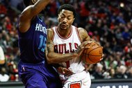 Derrick Rose, right, during the preseason. Rose is expected to play his 11th regular-season game since April 2012 on Wednesday.