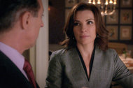 Julianna Magulies and Alan Cumming in the season premiere of 