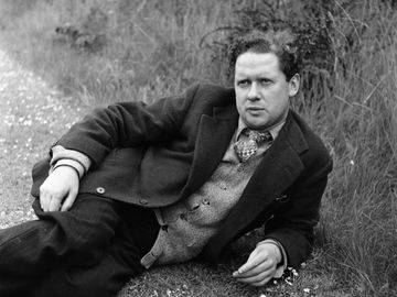 Welsh poet, short-story writer and playwright Dylan Thomas.