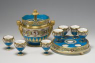Items from the Cameo Service, a porcelain table setting of more than 60 pieces that Catherine the Great commissioned for her lover, Prince Grigory Potemkin, in 1777.