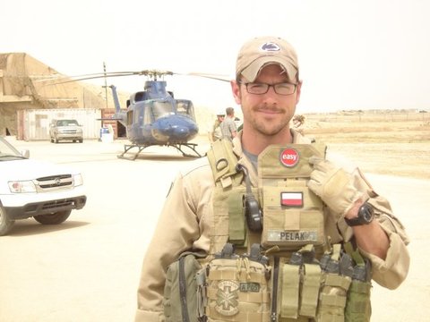Matt Pelak in Iraq in 2008.