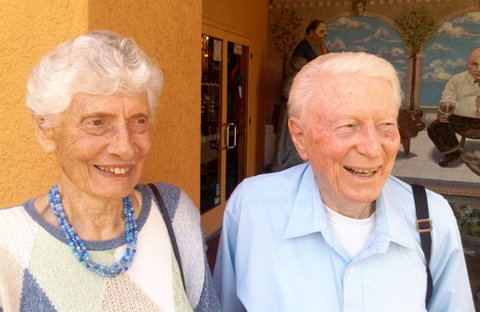 Ralph and Pearl Ward in 2010.