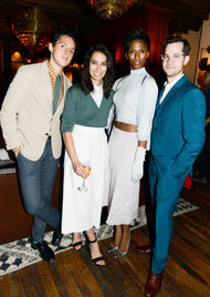 Alex Orley, Samantha Orley, Jackie Green and Matthew Orley at the CFDA Fashion Fund cocktail party.
