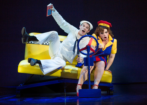 Jay Armstrong Johnson and Alysha Umphress in "On the Town."