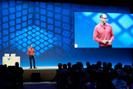 Dick Costolo, Twitter’s chief executive, speaking on Wednesday at the company’s developers conference, where it announced a suite of tools called Fabric.