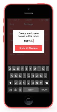 With Rooms, participants can sign in with any user names they want, and they can change user names from room to room.
