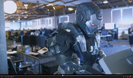 A scene from “War Machine at the Office,” from YouTube user SamMacaroni. YouTube has made an effort to help its “creators” produce higher quality content.