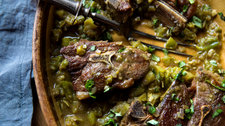 Lamb Chops With Green Tomatoes
