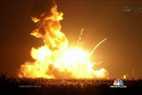 NASA and 'Orbital Sciences' Look For Answers in Rocket Explosion