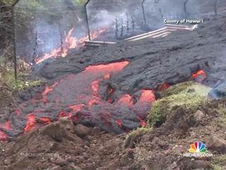 Pahoa Lava Flow in Hawaii Threatens Homes