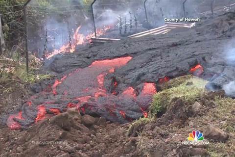 Pahoa Lava Flow in Hawaii Threatens Homes