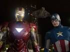 Iron Man and Captain America in a scene from 