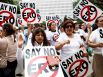 Protesters rally against the equal rights ordinance.