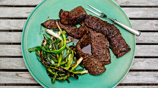 Grilled Skirt Steak With Herbs