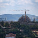 The Kigali Convention Center in Rwanda under construction in April.
