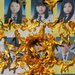 Portraits of students who died in the Sewol ferry sinking were decorated with yellow ribbons on Monday in Seoul.