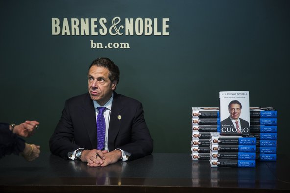 Gov. Andrew M. Cuomo at a signing for his new book, "All Things Possible," in New York this month.