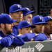 The Kansas City Royals looked on in the ninth inning of Sunday night's Game 5 against the San Francisco Giants.