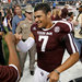 The sophomore Kenny Hill, with Coach Kevin Sumlin, succeeded Johnny Manziel as Texas A&M’s starting quarterback.