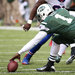 Michael Vick, dropping the ball in the second quarter, was brought in to replace Geno Smith for the second time in four games. The Jets had six turnovers Sunday, the team’s most since 2009.