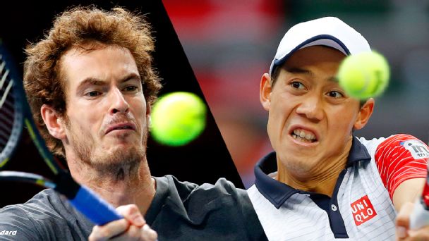 Andy Murray and Kei Nishikori