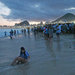 Fans on Copacabana beach in Rio de Janeiro watched the final match between Germany and Argentina.